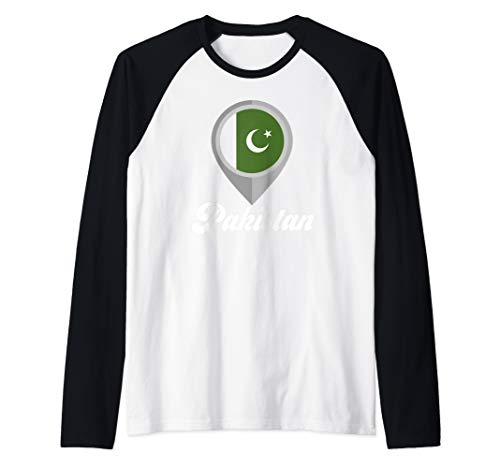 PAKISTAN Flag PIN Tshirt I Love PAKISTAN Travel Tee Raglan Baseball Tee