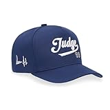 Aaron Judge New York Baseball Hat | Officially Licensed MLBPA Adjustable Snapback Cap, Embroidered Performance Curved Brim Hat for Men, Women & Kids Navy