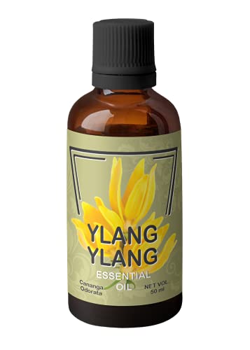 Image of Heilen Biopharm Ylang Ylang Essential Oil - 50 mL Bottle Pack of 1 For Skin Care & Aromatherapy