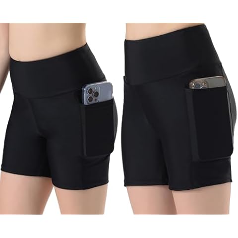 Yilisha 2 Pack Girls 4" Athletic Shorts Volleyball Bike Shorts Spandex Basketball Shorts Yoga Gymnastics Short with Pocket Black Cover