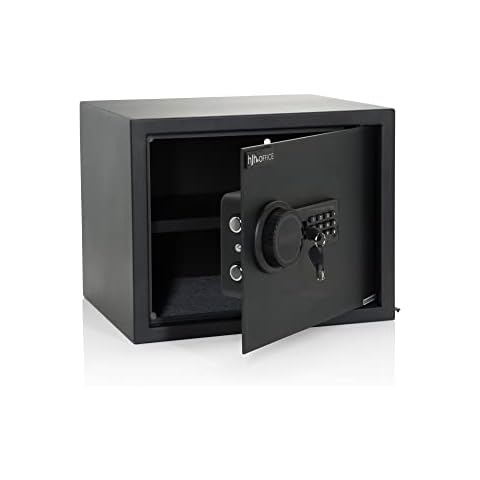 hjh OFFICE Caja Fuerte electrónica Safe Compact 27 L Negro Cover