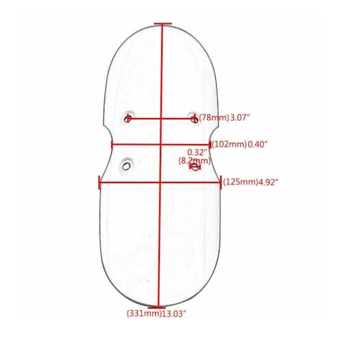Garde-boue avant moto custom noir compatible avec Thruxton 2004-2016