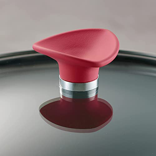 Tramontina Solara 14-Piece Ceramic Non-Stick Set with Lids, Heavy Duty Aluminium Pots and Pans, Kitchen Set with Non-Stick Coating, Dishwasher Safe and Oven Safe (Red) - Image 7