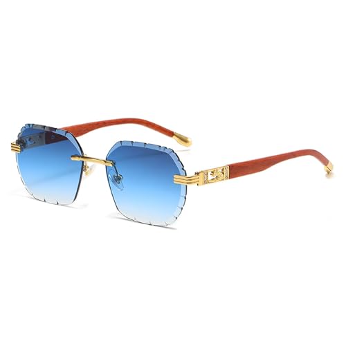 Lunettes de soleil luxe en diamant bleu pour révéler votre style de plein air