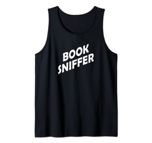 Hombre Book Sniffer porque los libros huelen bien Camiseta sin Mangas