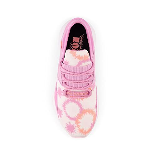 New Balance Tênis de corrida infantil Fresh Foam Roav V1 com cadarço, Framboesa/Toranja, 2.5 Little