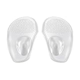 Clear Metatarsal Pads, Shock Proof Women Forefoot Pads, Non Sticky Foot Cushions, Thin Foot Arch Pads, Heavy Duty Support Metatarsal Insoles, Easy To Use, Portable for Man Women