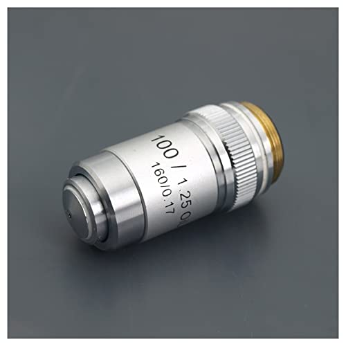 顕微鏡観察 4×10×20×40×60×100倍顕微鏡対物レンズ部品(100X)