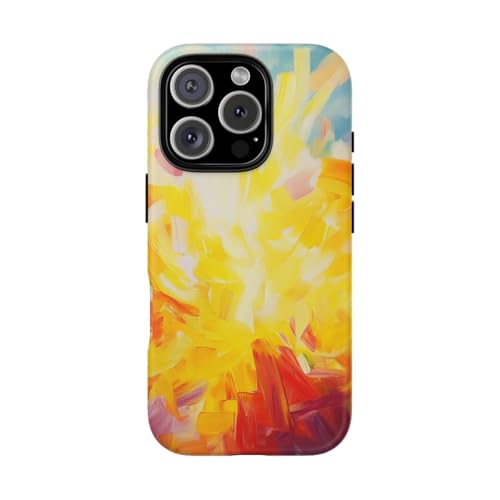 Coque iPhone 16 Pro jaune mate rigide pour éviter les rayures