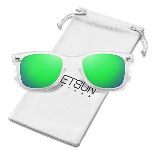 Image of MEETSUN Polarized Sunglasses for Women Men Classic Retro Square Frame Driving Sun Glasses UV Protection
