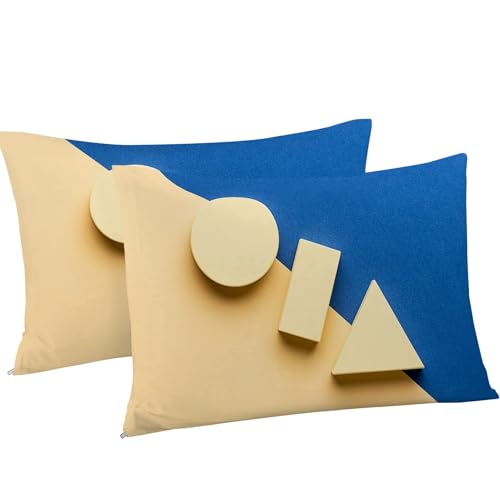 Housse de Couette 200x200 Géométrique Bleu Confort Premium Microfibre - 5