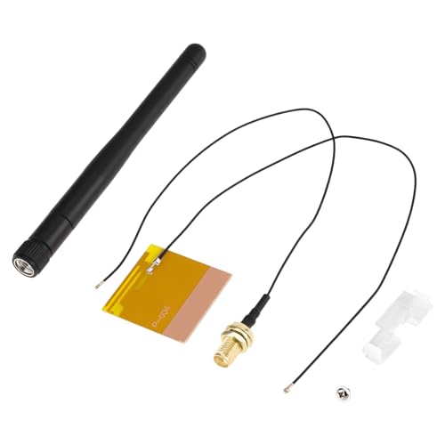La confezione include : 3 cavi di ricambio per antenna WIFI, 1 copertura in plastica e 1 vite.