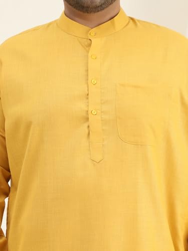 Image of SOJANYA Plus (Since 1958) Men's Jacquard Silk Self Design Only Long Kurta
