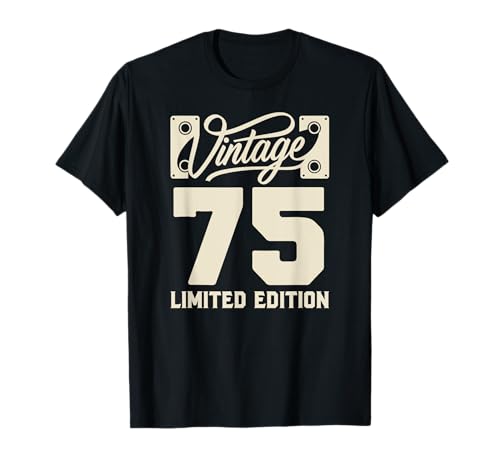 Funny Gag Men Vintage 75th Birthday Decorations 75 Birthday Tシャツ