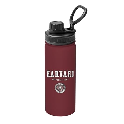 ハーバード大学 魔法瓶 水筒 スポーツウォーターカップ スポーツボトル 直飲み ステンレス マグ ボトル 大容量 ポータブル こぼれ防止 持ち手付き 真空断熱 持ち運びが簡単 保温保冷 アウトドア 登山 自転車 遠足 男女兼用 18oz