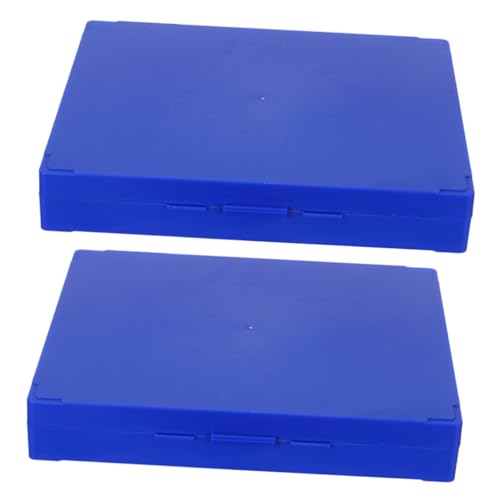CHILDWEET Microscope Slide Organizer 2pcs Glass Slide Storage Box Easy Access Pathology Case