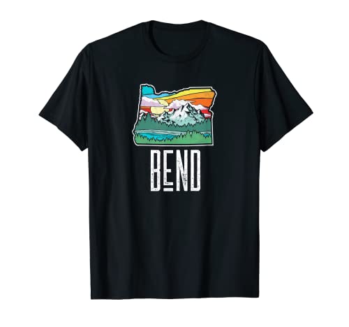 Bend Vintage Oregon Naturaleza y Aire Libre Retro Graphic Camiseta