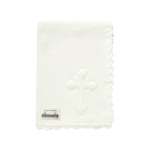 Mimixiong Baby Christening Blanket 30x40 Inch