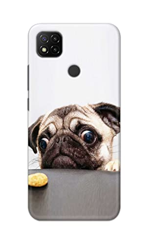 Image of PRINTFIDAA� Printed Hard Back Cover Case for Mi Redmi 9 Activ | Mi Redmi 9 Back Cover (Pug Dog) -2808