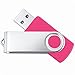 USB Stick Twister 512 mb -128 gb USB 2.0/3.0 USB Speicherstick, Flash Drive, Metall Drehbar, schneller Datentransfer, Speichermedium | tragbarer Speicher | USB-Stick (Rosa, 512 mb USB 2.0)