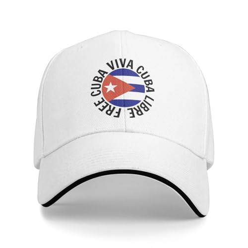 Free Cuba Viva Cuba Libre Pro-Freedom Gorra Blanca miniatura 1
