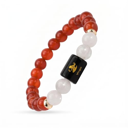 Image of ARDEN Zodiac Crystal Bracelet for Men & Women | All Rashi Crystal Bracelets | Natural Healing Stone Astrology Bracelets | Adjustable Energy Bracelet for Wealth, Positivity & Protection | Birthday Gift