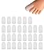 30 Pieces Gel Toe Caps, Silicone Toe Protector, Toe Covers for Big Toe, Protect Toe from Rubbing, Ingrown Toenails, Corns, Blisters, Hammer Toes and Other Painful Toe Problems (Large,White)