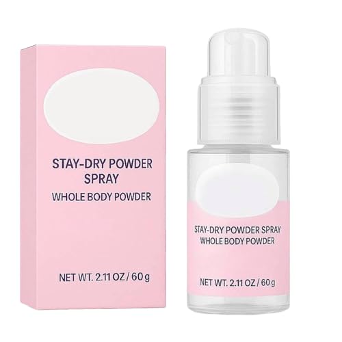 Comfort Powder,Stay Dry Powder Spray,Körperpuder mit Duft für Frauen,Babypuder,Komfort Dry und Fresh Puder,Schweißabsorption, Reibungsprävention,Geruchs Kontrolle, Schutz für Empfindliche Haut (1)