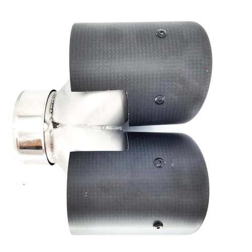 Silencieux à double tuyau d'échappement voiture 63 mm réduisant les vibrations arrière