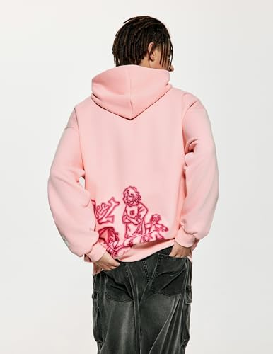 Vamtac Mens Graphic Hoodies Y2k Cute Pullover Oversized Fashion Streetwear Casual Hooded Sweatshirt Unisex Tops