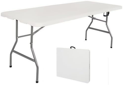 TUIYIDUO 作業台 折りたたみテーブル ワークテーブル 幅150cm×奥行70cm×高さ74.8cm アウトドアテーブル 折りたたみ作業台 軽量 レジャーテーブル 完成品 作業スペース用 屋内外対応