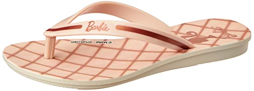 Barbie Faces Rasteiro, Chinelo Meninas, BEGE/ROSA, 31
