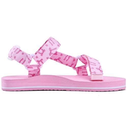 Image of WateLves Kids Sandals Boys Girls Lightweight Non-slip Athletic Sandals with Adjustable Webbing for Hiking Walking Beach Water Sports