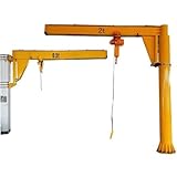 Configurable Industrial Jib Crane Solution, Capacity Options from 1 to 10 Tons, Self-Supported Floor Column Crane with Electric Hoisting, 360° Swing for Production and Warehouse Operations