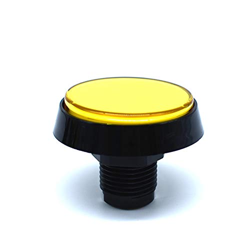 Arcity 5 Pcs 60mm Arcade LED Push Button Dome Illuminated with Microswitch for Jamma MAME Video Game Machine Cabinet Yellow New - Thumbnail 3