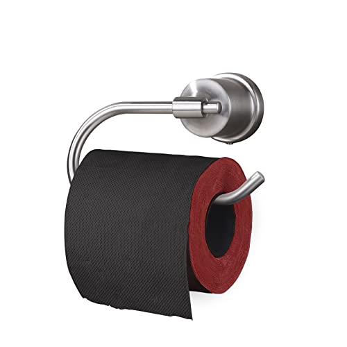 WOWOW Toilet Paper Roll Holder Wall Mount - Matte Black Bathroom Modern Toilet Papers Towels Roll Holders Wall Mounted, Stainless Steel Paper Roll Hand Towel Holders for Bathroom Kitchen Was