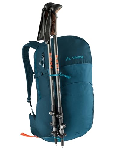 VAUDE Wanderrucksack Wizard Blau 24+4, wasserabweisender Rucksack Damen & Herren, komfortabler Trekkingrucksack mit durchdachtem Tragesystem & praktischer Fächeraufteilung