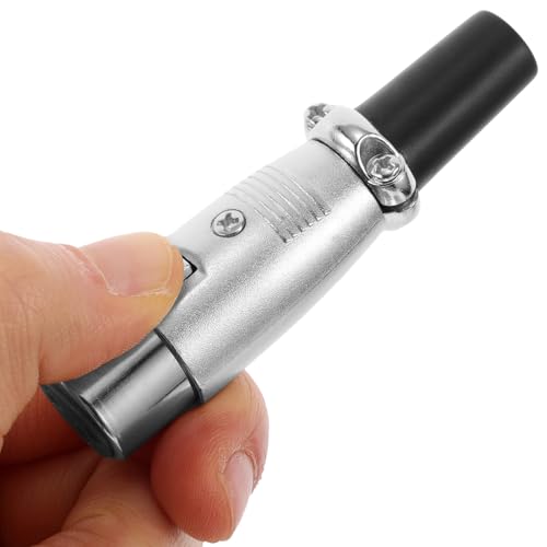 Conectores XLR hembra de 3 contactos para micrófono y cable de audio en estudio 4