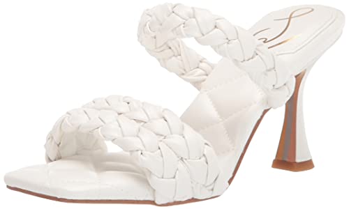 Sam Edelman Women's Meghan Heeled Sandal Bright White 7.5 Medium