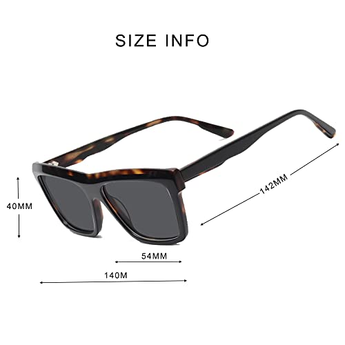 Noskin Vintage Square Polarized Sunglasses for Men Retro Eyewear Acetate Frame Metal Hinge4