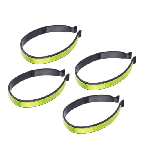 omiinitio 4 Uds Bicicletas Pantalones Clip Reflectante Ciclismo Pantalones Bicicletas Pantalones Seguridad Tobillo Banda Reflector Para Hombres Mujeres Clip De