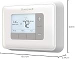 Honeywell Home RTH6360D1002 Programmable Thermostat, 5-2 Schedule , White