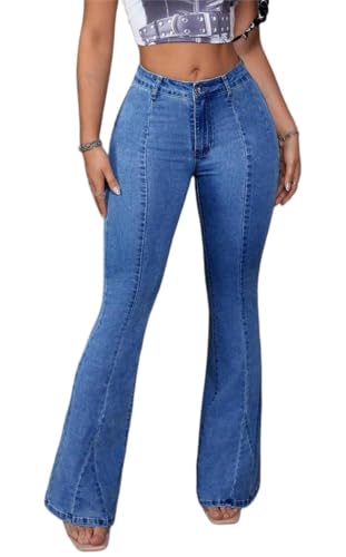 Flare Jeans for Women Bell Bottom Jeans High Waisted Slimming Stretchy Denim Pants