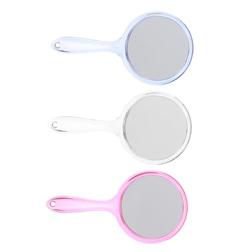 Espejos de maquillaje de mano con luz 3 piezas