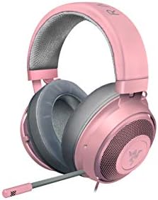 Razer Kraken - Cross-Platform Wired Gaming Headset (Custom Tuned 50mm Drivers, Unidirectional Microphone, 3.5mm Cable with In-line controls, Cross Platform Compatible) Quartz