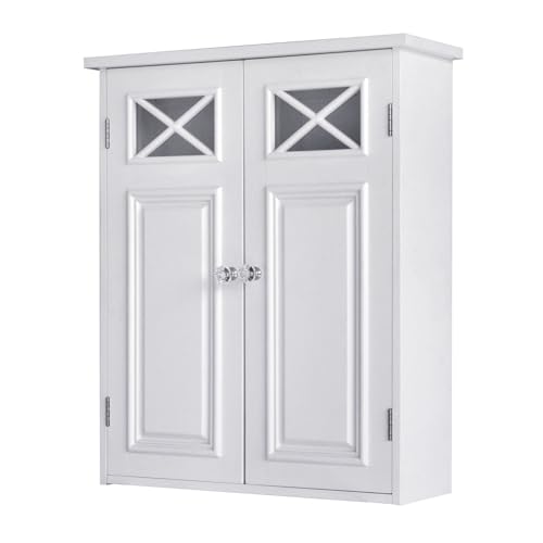 image for Teamson Home Dawson Wooden Over The Toilet Bathroom Removable Wall Med