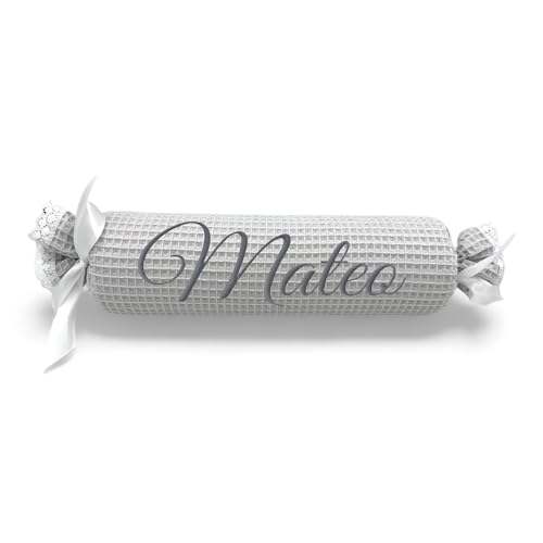 variouss Cojín Antivuelco Caramelo Waffle, Cojín en Piqué Waffle Personalizable en una Amplia (Gris)
