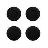 Ear Cushions Foam Replacement Covers – Black 45mm (1.78') Ultra-Soft Foam Pads for Office Headset Headphones & Earphones, 4-Pack (4 Pack 45mm)