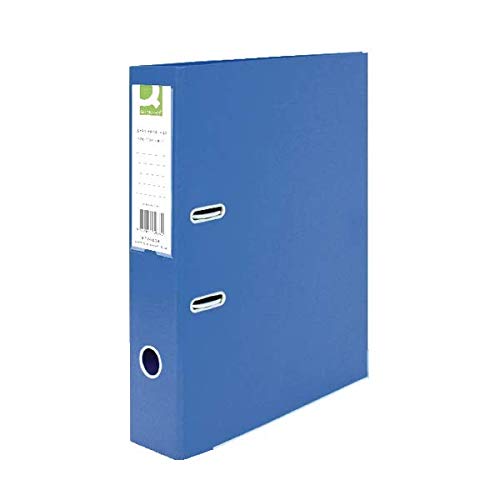 Q-Connect 70mm Lever Arch File Polypropylene Foolscap Blue (Pack of 10) KF20026