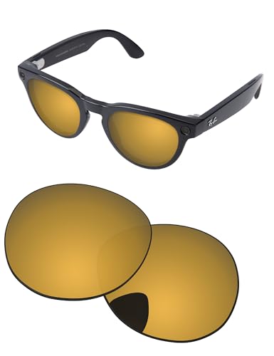 Image of Replacement Lenses for Ray-Ban Meta Headliner RW4009 & RW4013 50mm AI Glasses - Photochromic, Anti Blue Light Lens